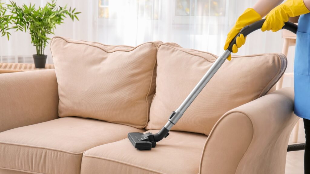 best upholstery cleaning starts with vacuuming